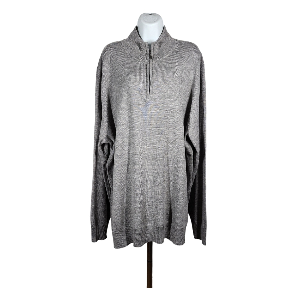 APT 9 MERINO WOOL BLEND QUARTER ZIP SWEATER